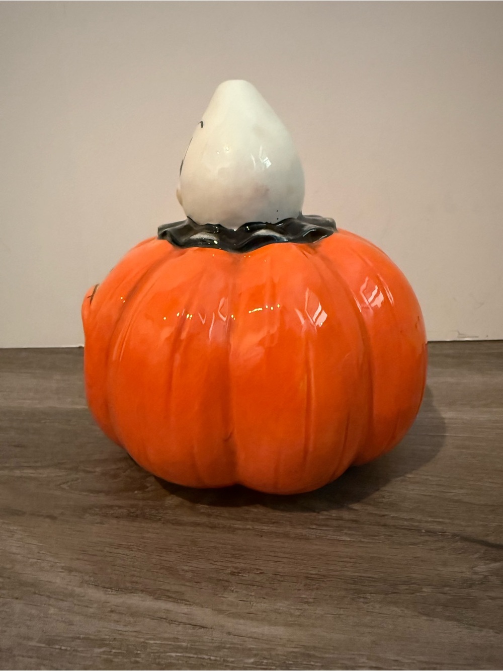 Viral Johanna Parker “Big Mouth” Pumpkin Candy Bowl with Ghost- NWT - Picture 5 of 8